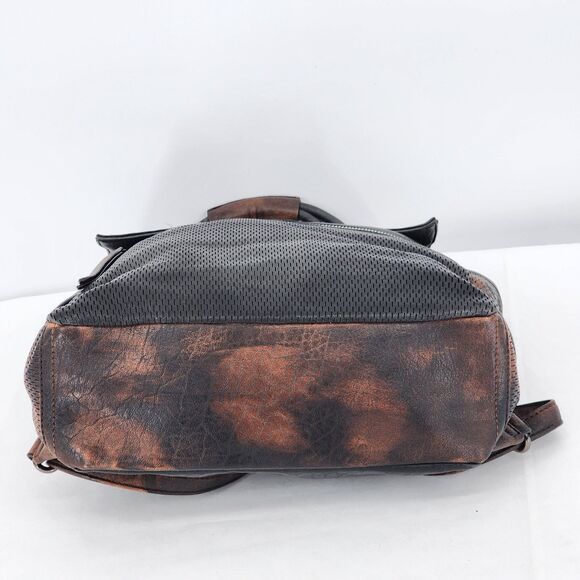 Moda Luxe Maisy Vegan Leather Rustic Black Backpack - Picture 6 of 12